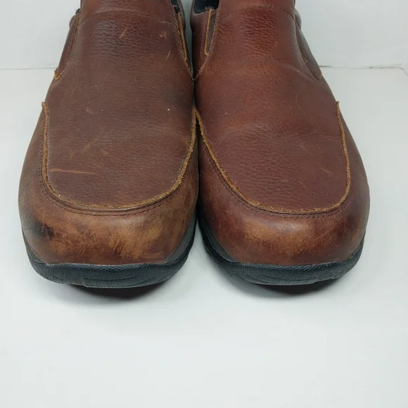 L.L. Bean Comfort Moc II Men's 14 W Leather Slip On Casual Loafers Brown 257064 - Picture 2 of 12